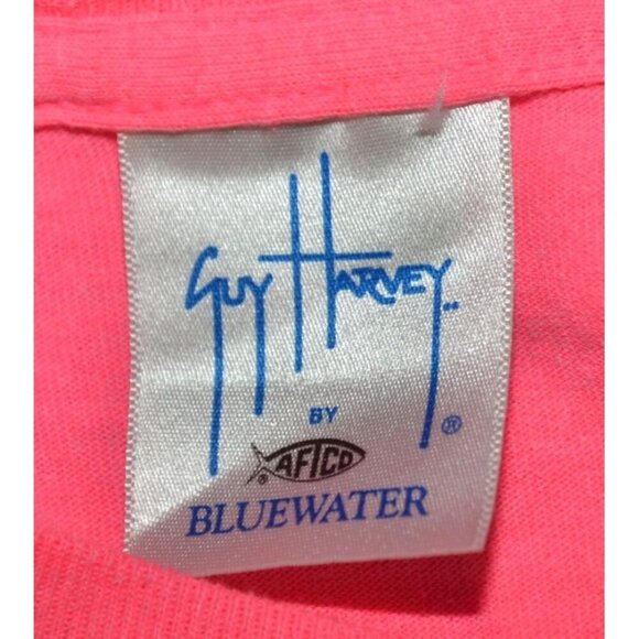 Guy Harvey Boy's Youth Pink XL Tee T-Shirt Shark Graphic Summer Beach - Picture 6 of 8